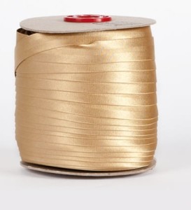 Złoty beż - lamówka atłasowa 15 mm