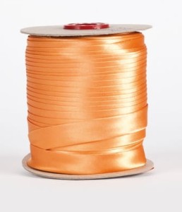 Słoneczno pomarańczowa lamówka atłasowa 15 mm