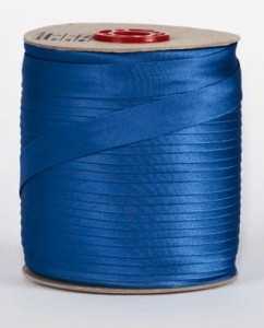 Szafirowa lamówka atłasowa - 15 mm