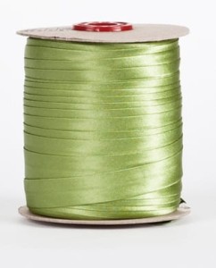 Seledynowa lamówka atłasowa - 15 mm