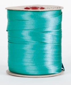 Turkus lamówka atłasowa - 15 mm