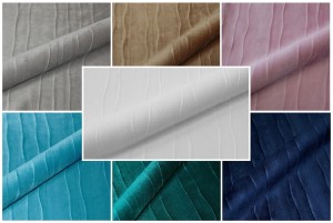 Tkanina zasłonowa Welur  prążek szerokość 280 cm - 6 kolorów