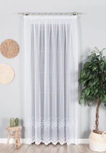 023 Gotowa firanka żakardowa na balkon 200 x 250 cm