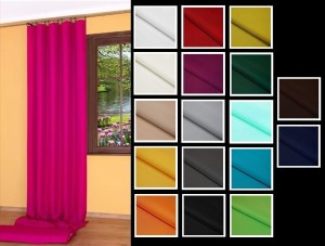Gładka tkanina zasłonowa na metry szerokość 160 cm - 8 kolorów