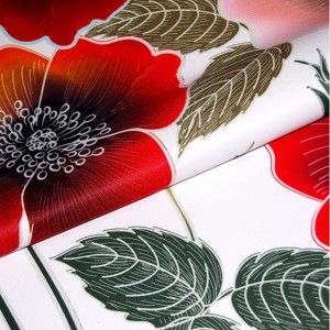 Maki tkanina zasłonowa kwiaty na metry szerokość 280 cm