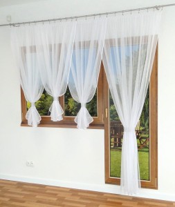 F8 - Komplet firan na okno i drzwi balkonowe 350 x 160 cm i 200 x 250 cm z cyrkoniami