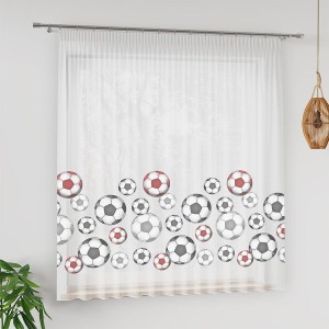 Piłki gotowa firanka dla chłopca 300 x 155 cm 