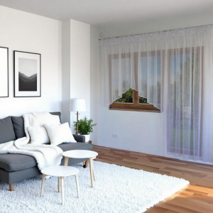 F107 - Firany na okno balkonowe 350 x 160 cm, 200 x 250 cm