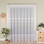 35080 Gotowe firany żakardowe na taśmie - różne wymiary