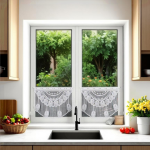 Rani gotowa zazdrostka firana makrama  60 x 50 cm 