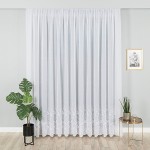 0344 Gotowe firany z nabłyszczanym haftem 380x250cm lub 430x230 cm