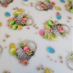 Koszyczek Wielkanocny tkanina plamoodporna na metry szer. 150 cm