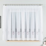 Misie szare gotowa firana dla dzieci 280 x 155 cm 