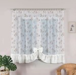 Jednorożce gotowa firana dla dzieci 280 x 160 cm  z falbanką