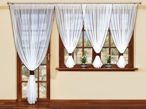 F9 - Komplet firan na okno i drzwi balkonowe 400 x 150 cm i 200 x 250 cm