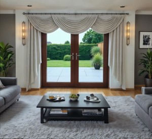 Mirel Komplet zasłon z lambrekinem