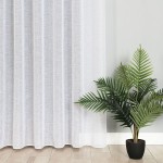 Firana gładka błysk z obciąznikiem na metry wysokość 330 cm 