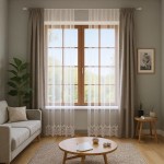 2417 Gotowe firany haft błysk na tiulu z taśmą  - różne wymiary  