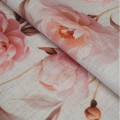 tkanina lnianopodobna kwiaty pastel róż2.jpg