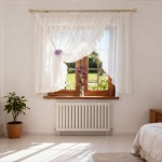 Żaneta - firana z falbanami 360x160 cm wzór 1