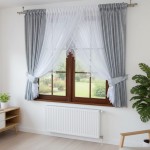 S148 - Gotowa firanka z etaminy nabłyszczanej 500x150 cm