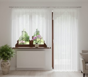 S35 - Gotowe firany na okno i drzwi balkonowe  300 x 150 cm, 200 x 250 cm