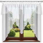 S35 - Gotowa firana woalowa 300x150 cm na taśmie