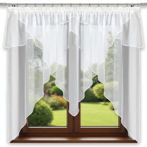S35 - Gotowa firana woalowa 300 x 150 cm na taśmie