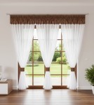 Firany Kleopatra na okno tarasowe 600 x 250 cm - wzór 3