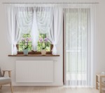 Celina 400 x 150 cm, 200 x 250 cm - firany na okno i drzwi balkonowe wzór 2