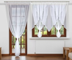 F11 - Komplet firan na okno i drzwi balkonowe 300 x 150 cm i 200 x 250 cm