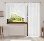 M104 - Firany na okno balkonowe nowoczesne 400 x 160 cm, 200 x 250 cm z woalu kresz