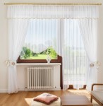 Eliza komplet zasłon z firanami  na balkon 500x250 cm - wzór 1