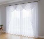 A21 - Eleganckie firany z lambrekinem  wzór 2