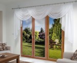 A11 Lambrekin draperia z woalu 3 fale