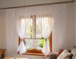 Kether Komplet firan 60x140 cm  - 1 szt , 37x145 cm - 2 szt, firana 145x160 cm - 2 szt  