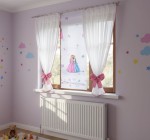 Gotowa firanka dla dzieci z panelem PRINCESSA 1