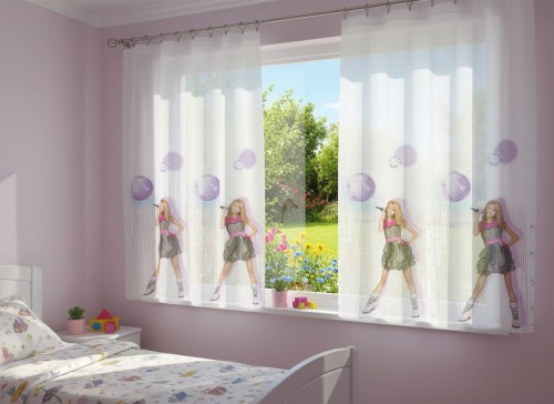 Gotowa firana dla dzieci HANNAH MONTANA 200 x 170 cm.jpeg