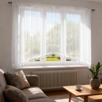 S128 - Gotowa firana z gipiurą 400 x 150 cm 