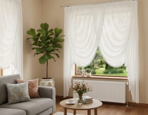 Józefina 450 x 250 cm firana z woalu kresz