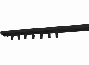 Szyna sufitowa JEDNOTOROWA czarna PCV