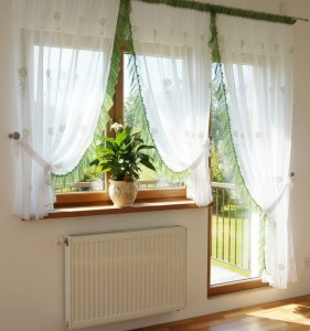 A19 - Komplet firanek na okno i drzwi balkonowe 300 x 160 cm, 200 x 240 cm 