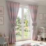 Zasłona różowo szara z kokardą na taśmie 140 x 250 cm