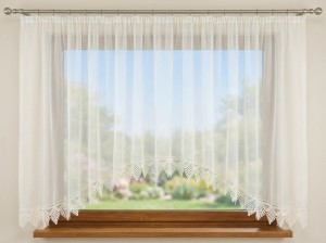 X40 Gotowa firana 280 x 160 cm w kolorze ecru