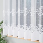1071 Elegancka firana żakardowa na metry  wysokość 146 cm  