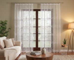 10818 Gotowe firany haftowane 230x250cm - 2szt