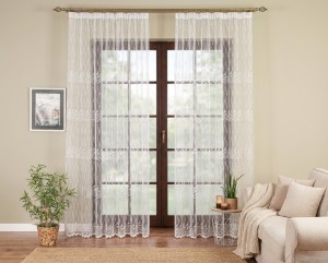 10818 Gotowe firany haftowane 260x250cm -2szt.