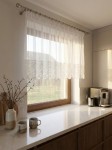 X97 Gotowa firana błysk z gipiurą 300x100 cm