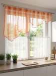 X108 Komplet lambrekin z zadrostkami 300x87 cm, 140x55 cm - 2 szt.