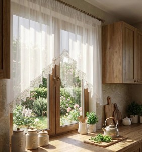 X49 Firana do kuchni 300x100 cm